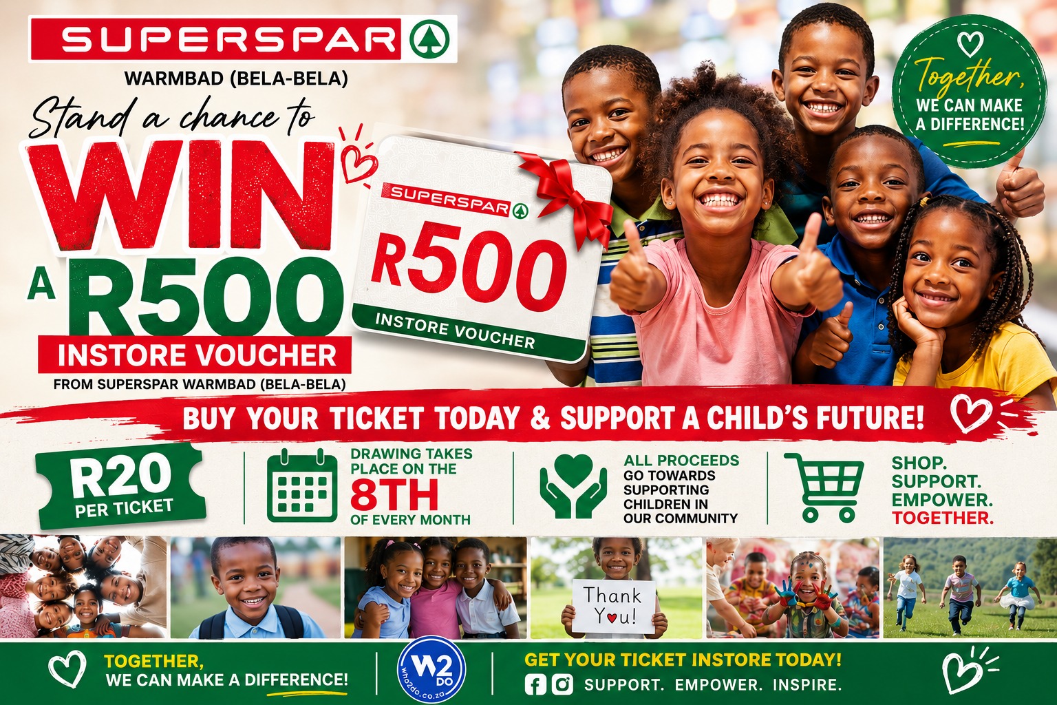 SUPERSPAR WARMBAD (BELA-BELA) MONTHLY CHARITY DRAW