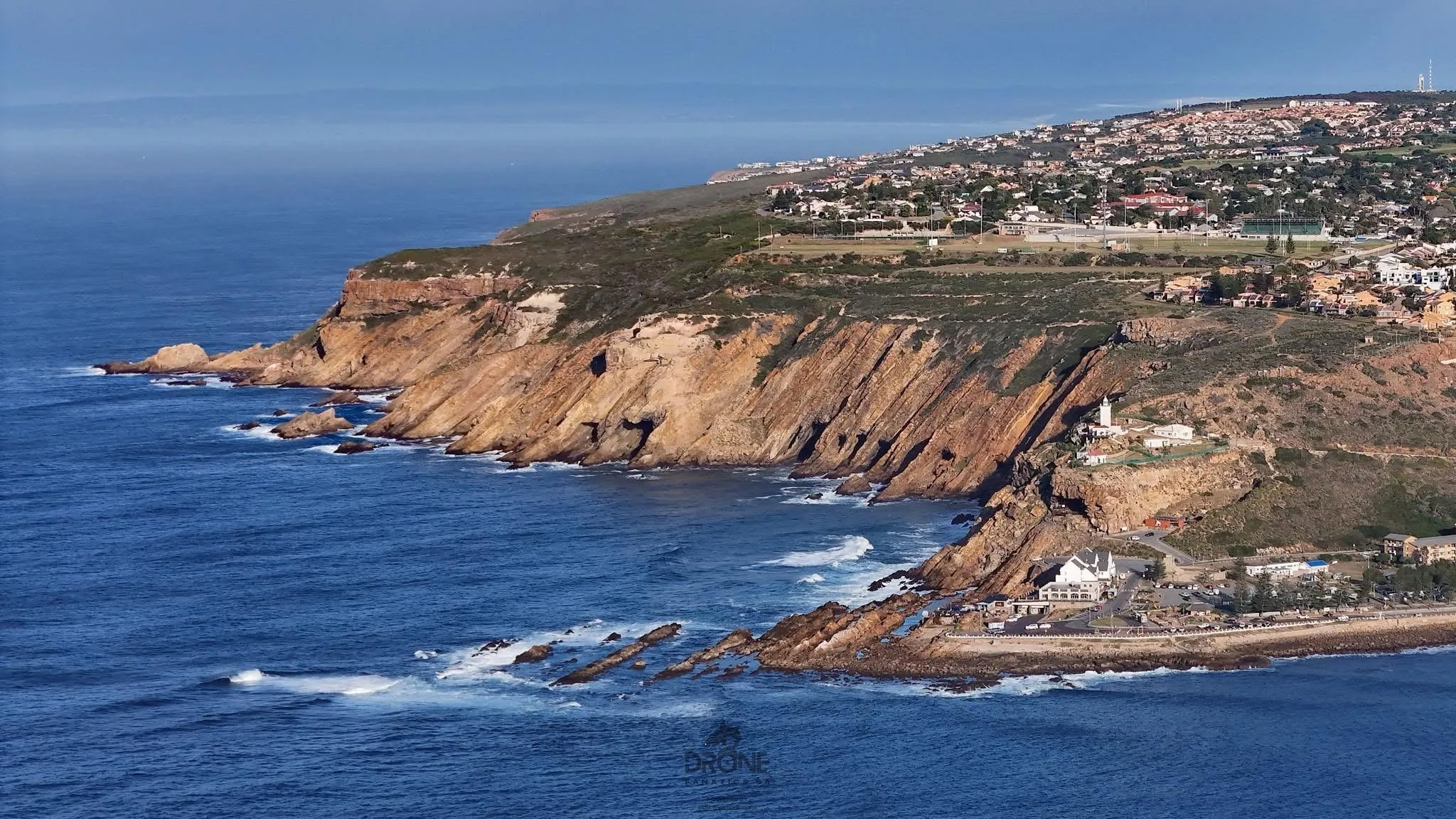 Mossel Bay coastline with lighthouse